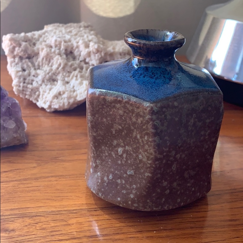 Pottery bud vase